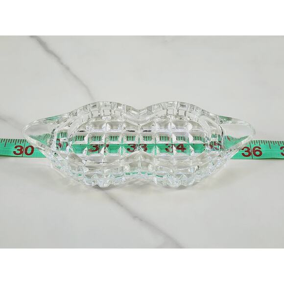 Fostoria American Round Shaker Holder Tray 6" Clear Glass 80's Dinnerware Vtg - Picture 13 of 14